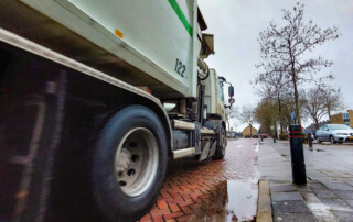 inzamelvoertuig van de RAD in Middelharnis