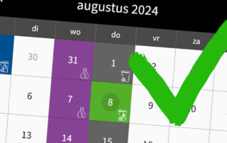 storing in Afvalkalender en reserveringssysteem verholpen